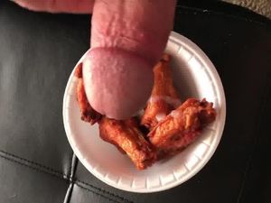 Spunk on wings and eat.MOV