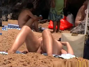 Naturist female in her daily life in